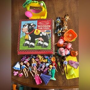 Toy Bundle (disney Princess, Melissa And Doug, Peppa Pig, Bluey, My Little Pony)